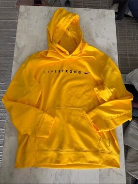 Nike Yellow LIVESTRONG Crewneck Hoodie